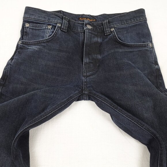 Nudie Organic Grim Trim Jeans Men's 30x31 Slim Straight Stretch Denim - Picture 8 of 14